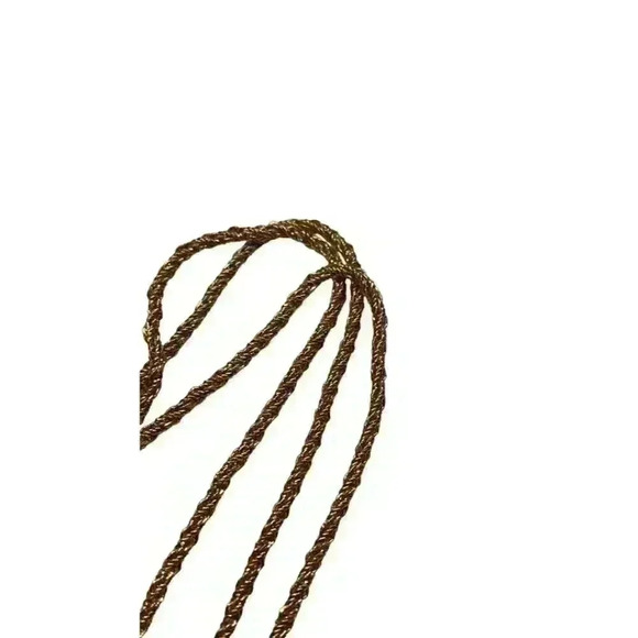 Triple strand golden chain with clasp 30 inches - Picture 6 of 6